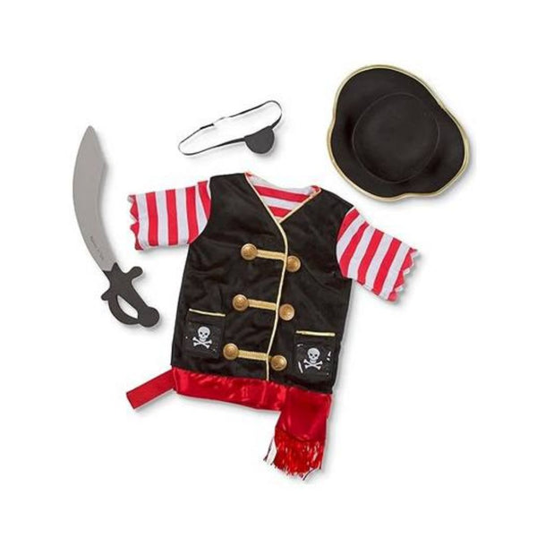 Melissa & Doug Pirate Role Play Costume Dress-Up Set