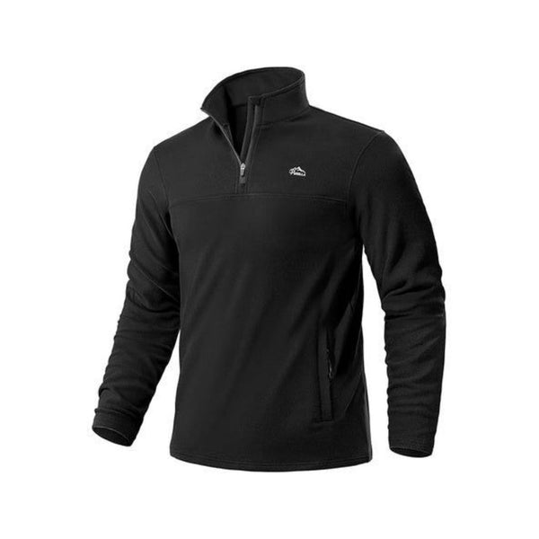 Men’s Quarter Zip Fleece Pullover with Pockets