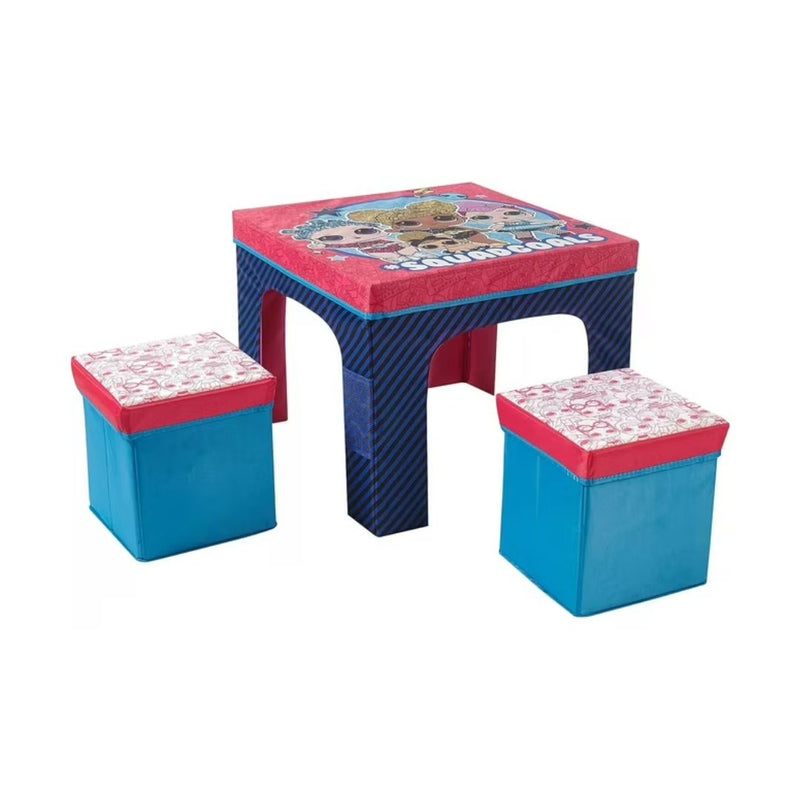 LOL Surprise 3 Piece Collapsible Storage Table and Chair Set