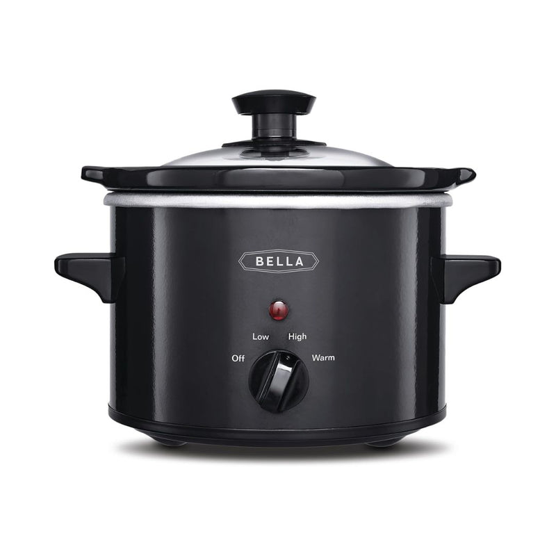 BELLA 1.5 Qt Electric Slow Cooker with Glass Lid