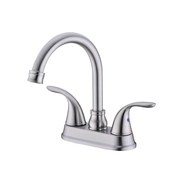 Brushed Nickel Bathroom Sink Faucet