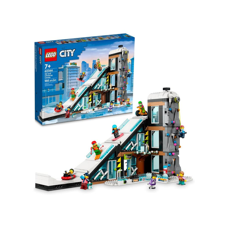 1,045-Pcs LEGO City Ski and Climbing Center Building Toy Set