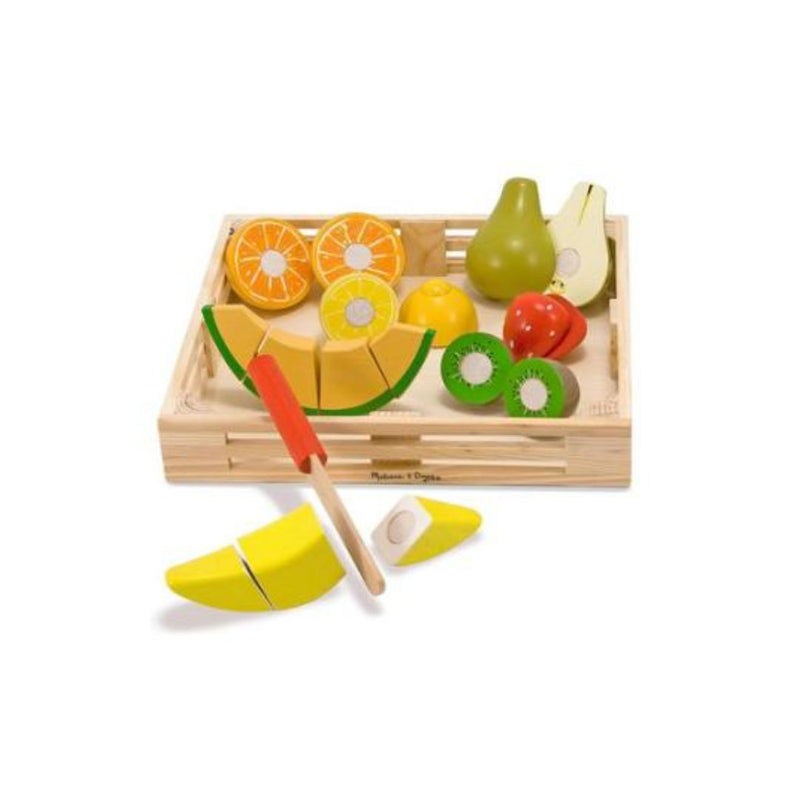 Melissa & Doug Cutting Fruit Set & 1 Scratch Art Mini-Pad Bundle