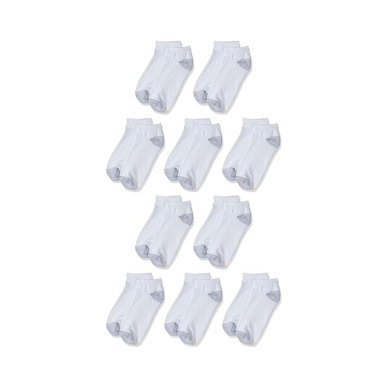 10-Pack Hanes Women's Low Cut Soft Moisture-Wicking Socks