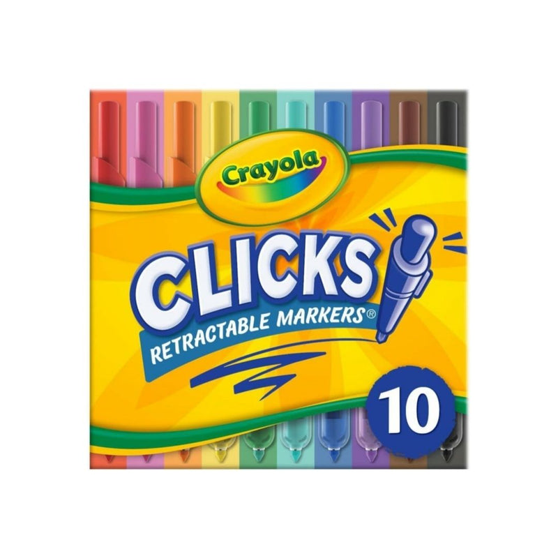 10-Count Crayola Clicks Retractable Tip Washable Markers