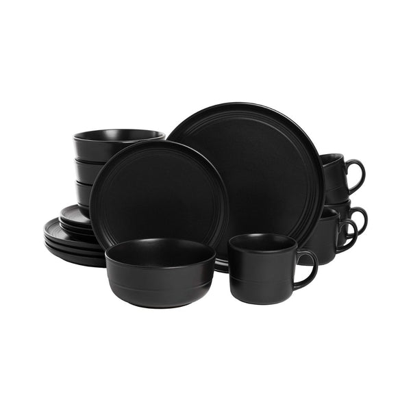 10 Strawberry Street Double Line 16 Piece Dinnerware Set