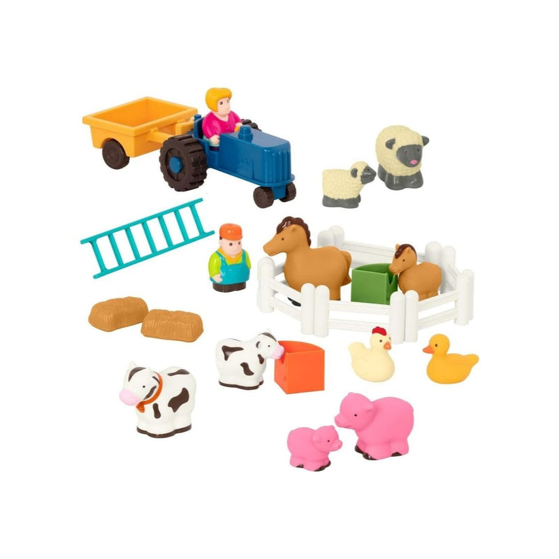 25-Piece Battat Farm Animal Play Set