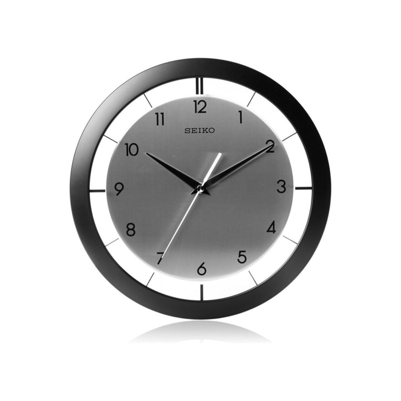 11 Inch St James Brushed Metal Wall Clock