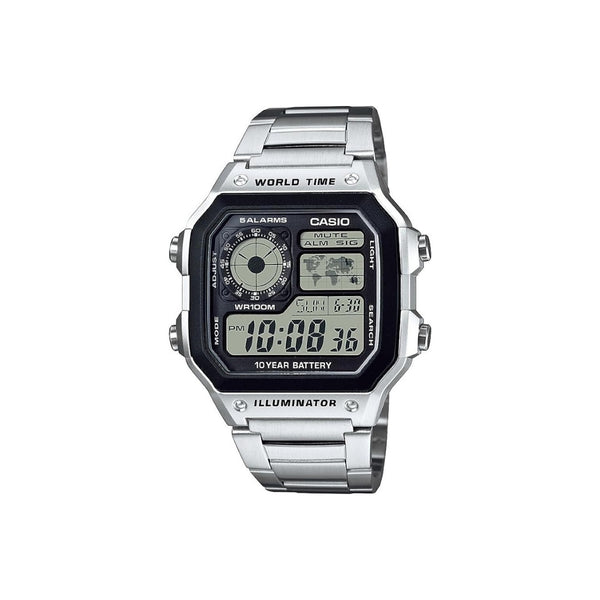 Casio Men's Classic Stainless Steel Japanese-Quartz Digital Watch