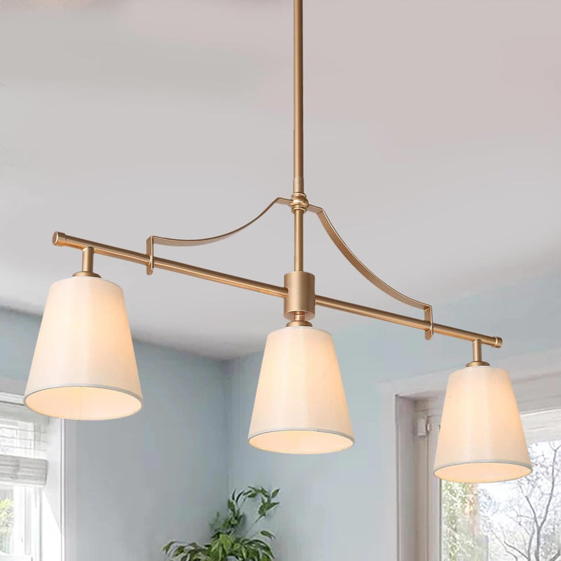 Modern 3 Light Linear Island Light Fixture