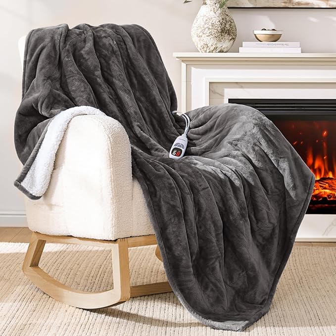 Heated Electric Blanket with 9 Heat Levels and Wearable