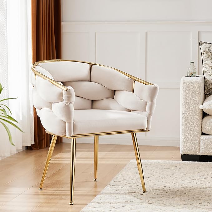 Luxury French Weave Accent Chair