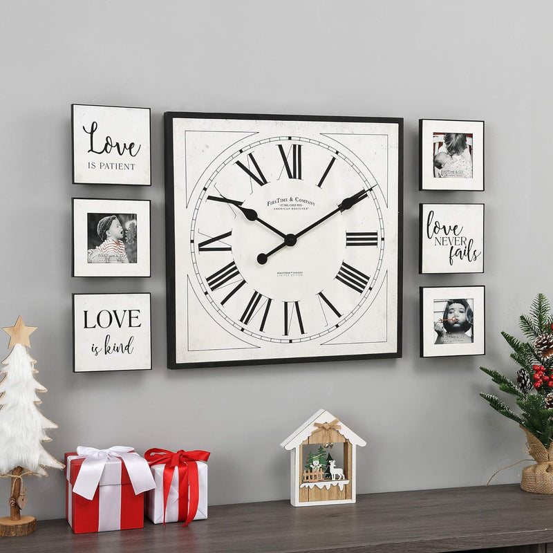 FirsTime & Co. Love Frame Gallery Set Wall Clock