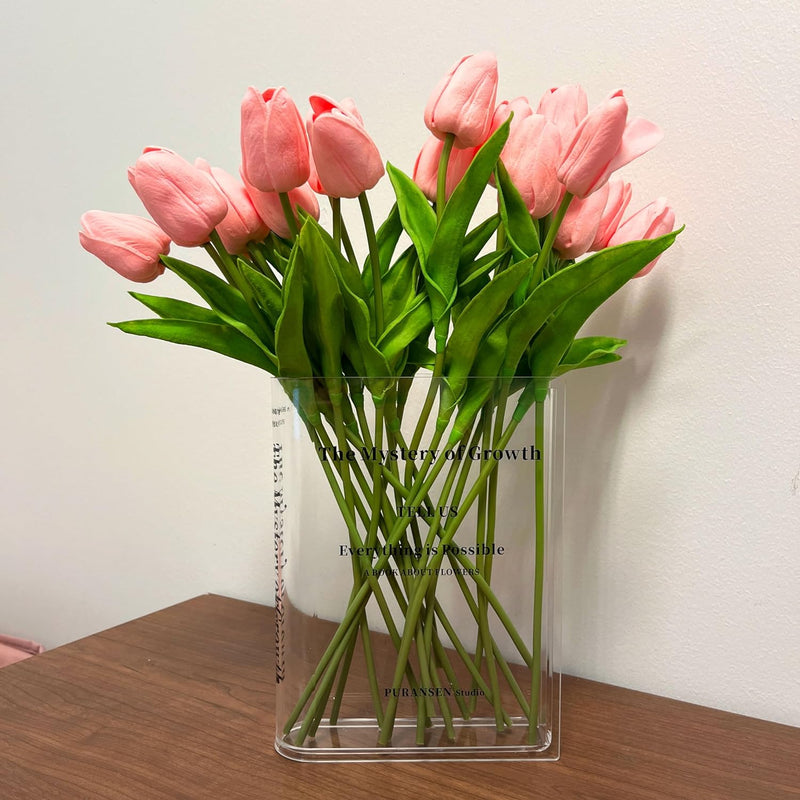 Acrylic Bookend Flower Vase