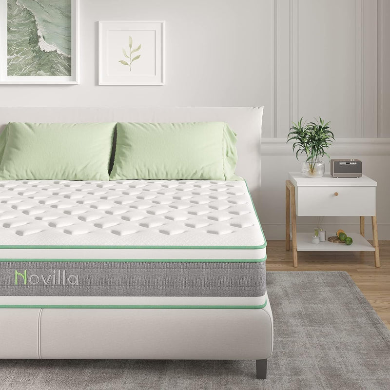 12 Inch Twin Hybrid Mattress with Gel Memory Foam