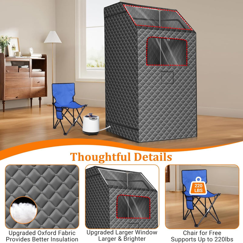Upgraded Portable Steam Sauna