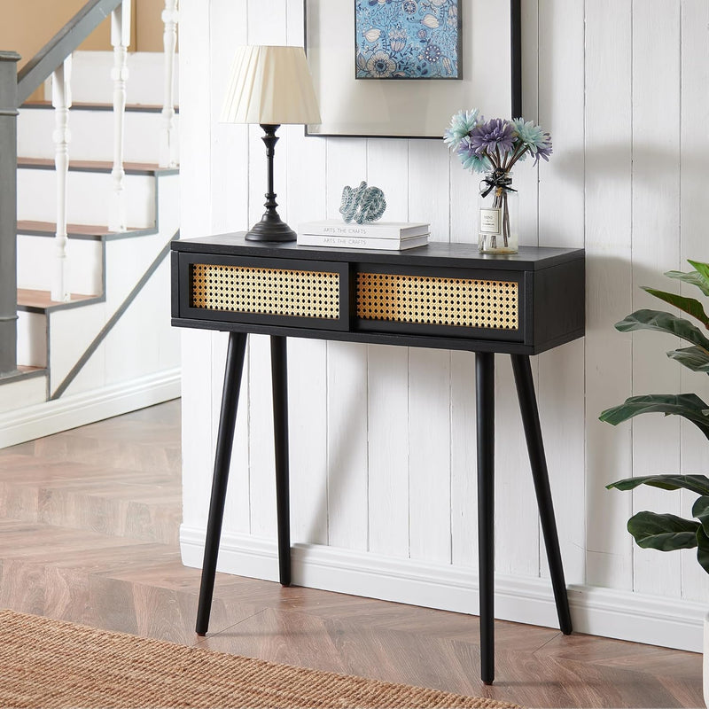 Rattan Console Table