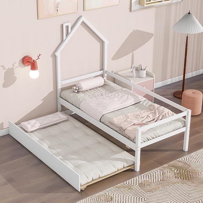Twin Size Bed with Trundle