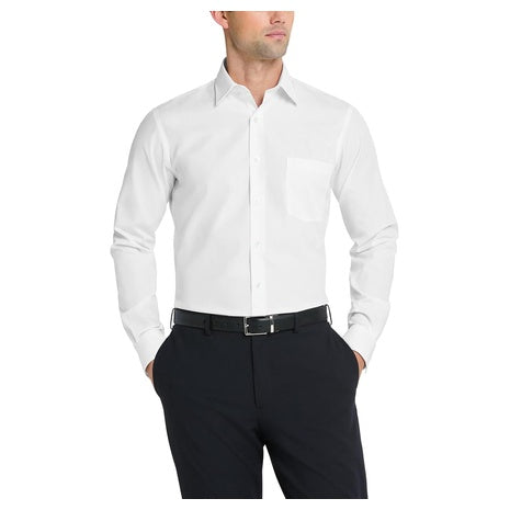 Van Heusen Men's Fitted Poplin Solid Dress Shirt simplexdeals Van Heusen Men's Fitted Poplin Solid Dress Shirt simplexdeals