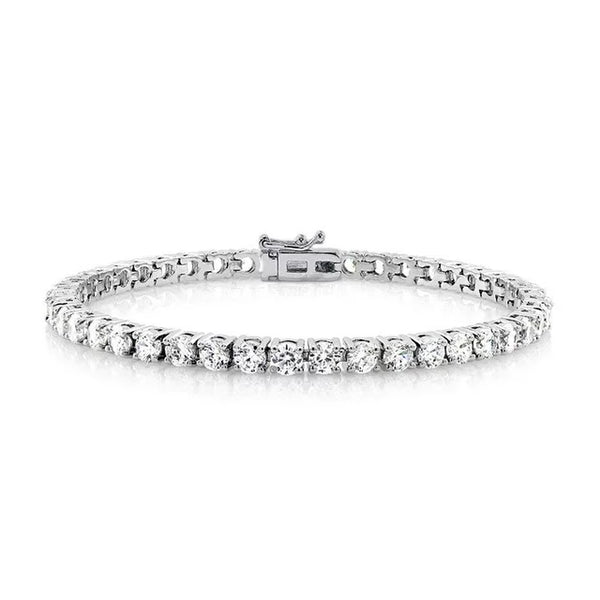 Cate & Chloe Kaylee 18k White Gold Plated Silver Tennis Bracelet
