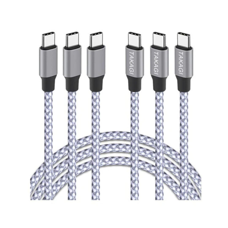 3 USB C to USB C 3ft Cables