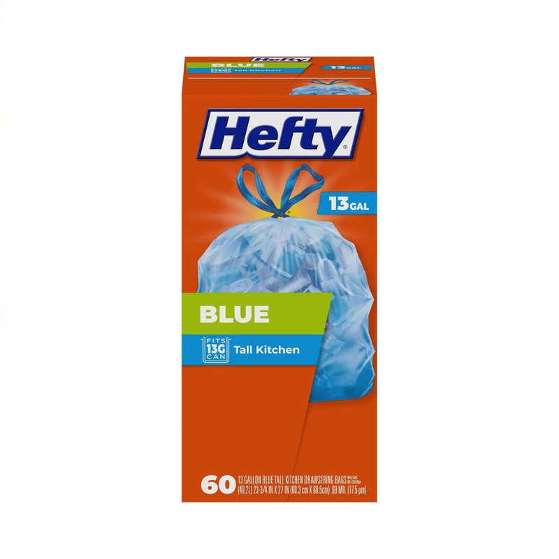 60-Count Hefty Blue Trash Bags