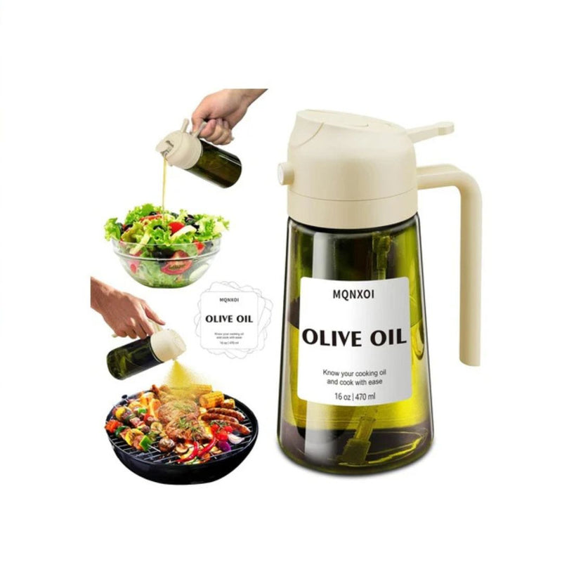 2-in-1 Glass Oil Sprayer & Dispenser