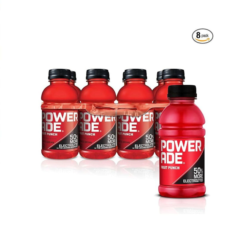 8 Pack POWERADE Sports Drink 12 oz Bottles
