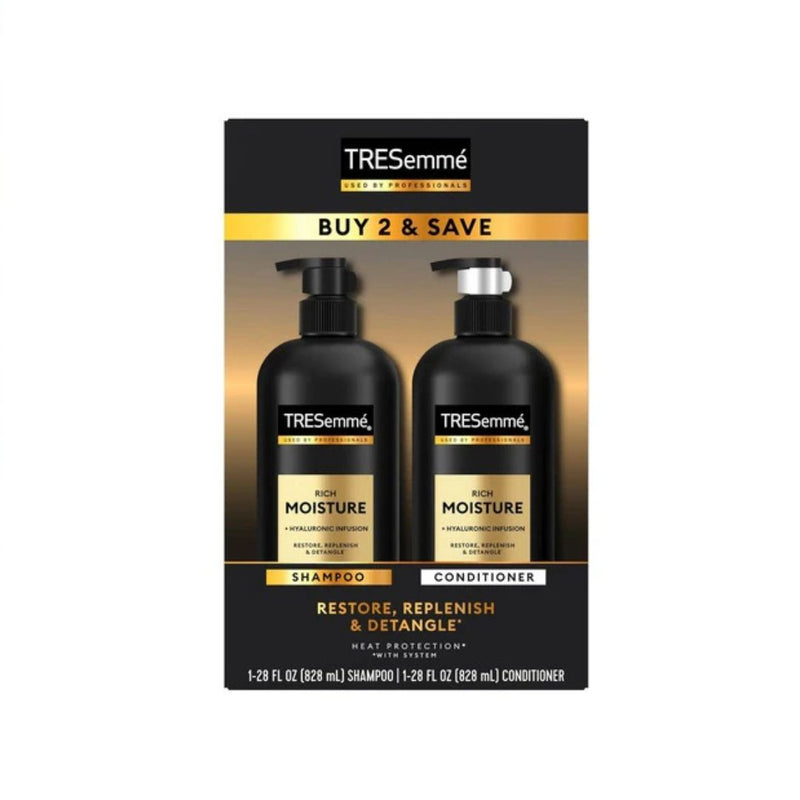2 TRESemmé Rich Moisture Shampoo & Conditioner Bottles for