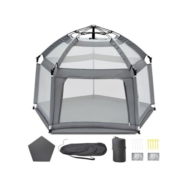 Baby Playpen with Self-Inflating Mat and Bag