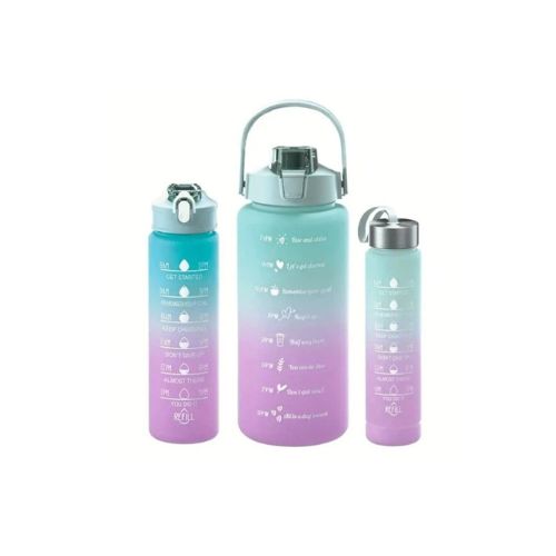 3 Pcs Outdoor Portable Big Capacity Sport Water Bottle
