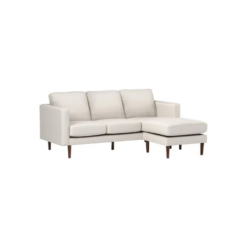 Rivet Revolve Modern Upholstered Sofa with Reversible Sectional Chaise
