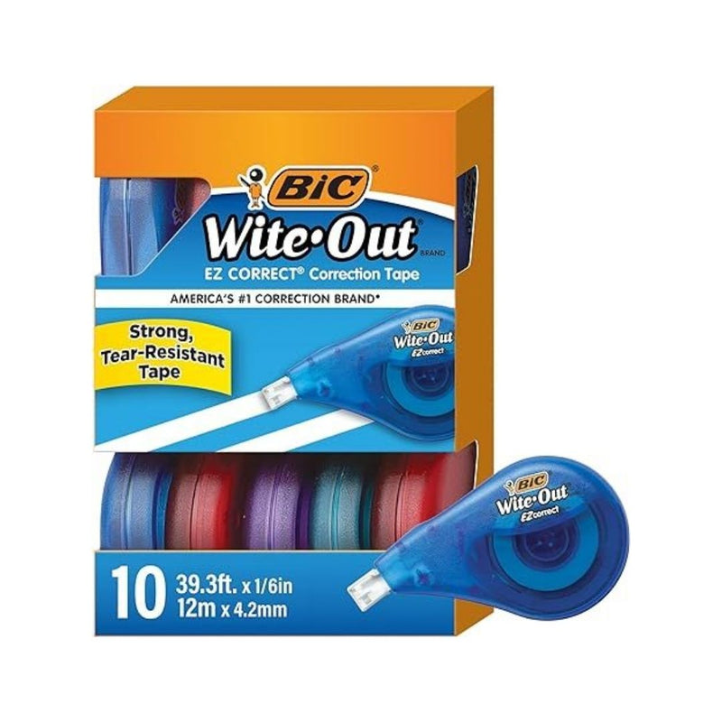 10-Count BIC Wite-Out Brand EZ Correct Correction Tape