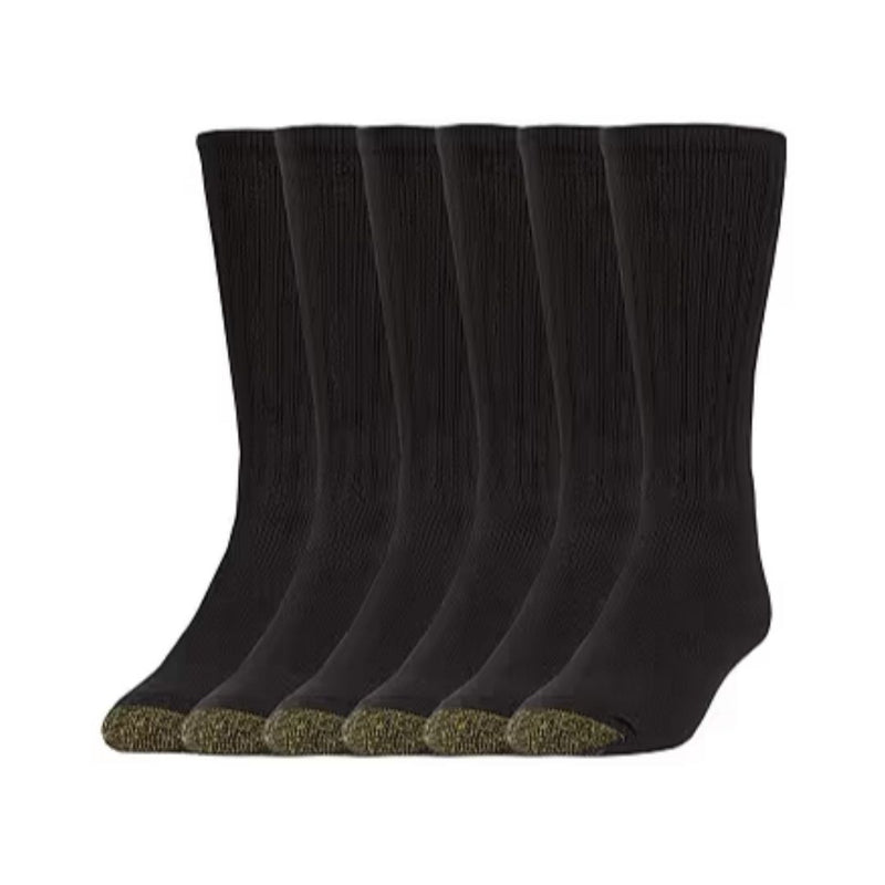 GOLDTOE Men’s Harrington Crew Socks, 6-Pairs