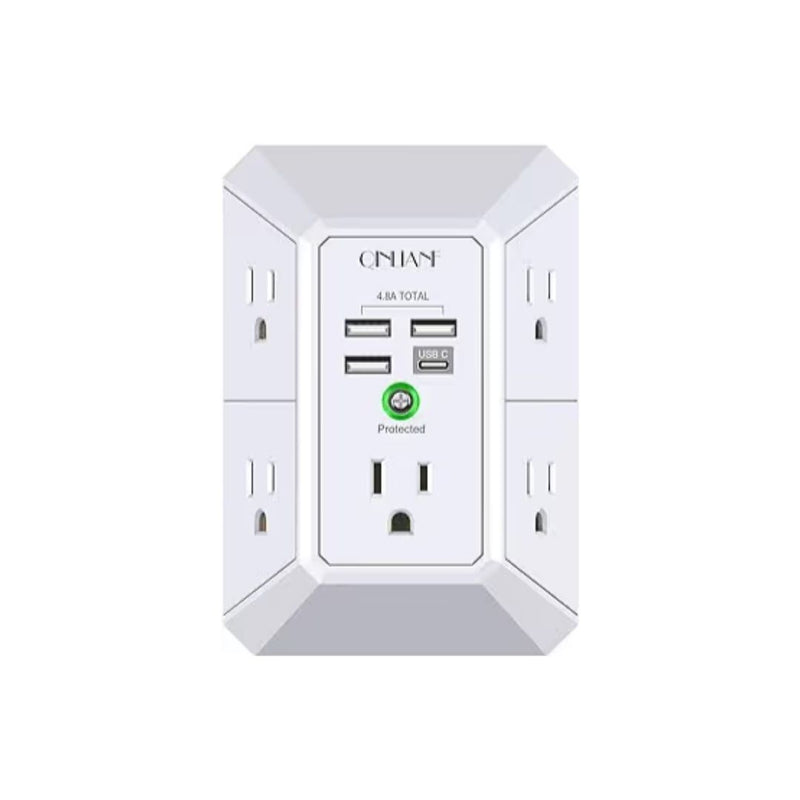 5-Outlet Wall Surge Protector
