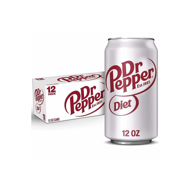 12-Pack Diet Dr Pepper Soda 12 oz Cans