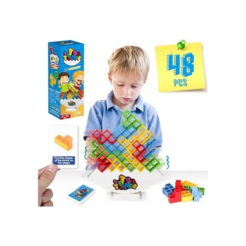 48 Pcs Tetra Tower Stacking Game