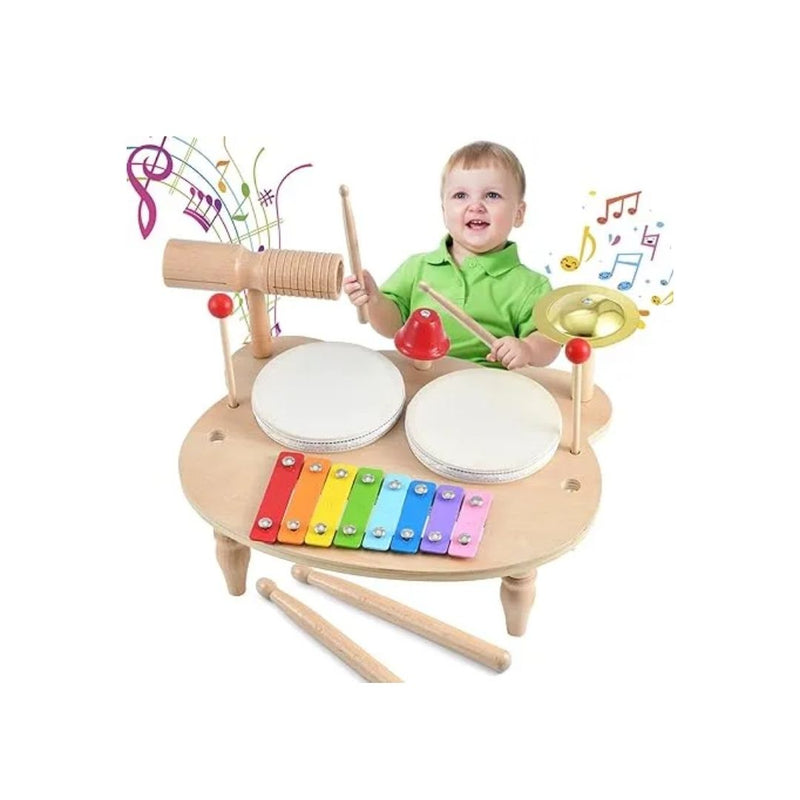 10-in-1 Kids Drum Set Toy