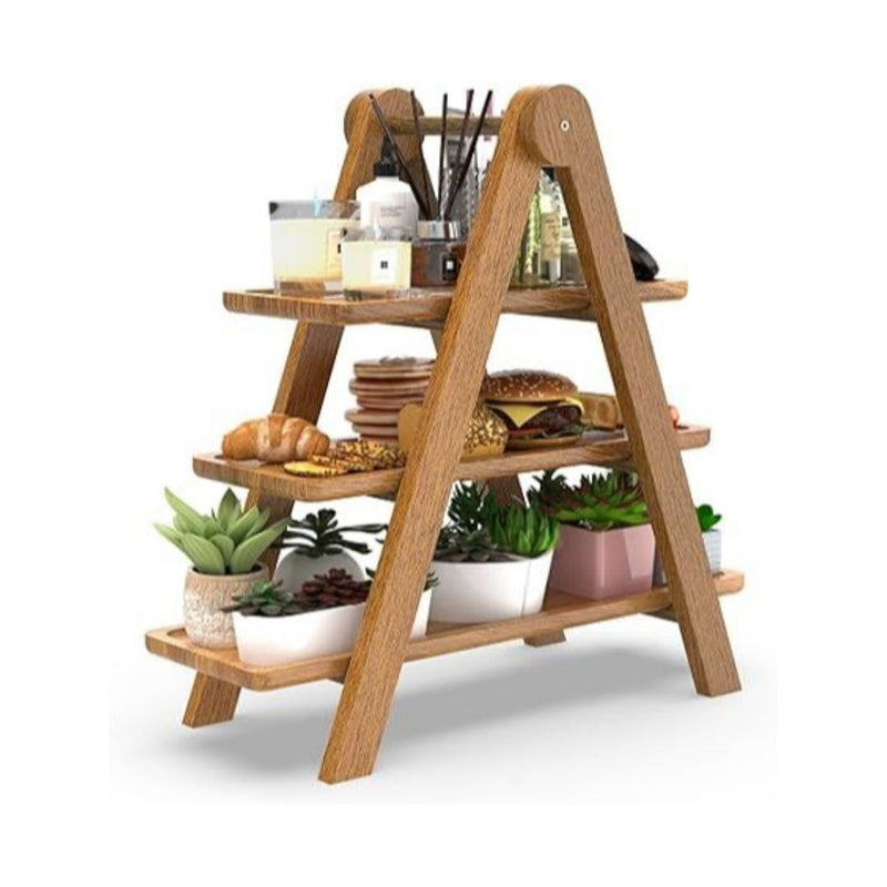 Acacia Wooden 3 Tier Serving Tray