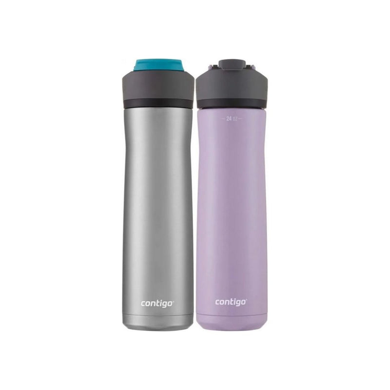 Contigo Ashland Chill Stainless Steel 24oz Water Bottle With Leakproof Lid & Straw