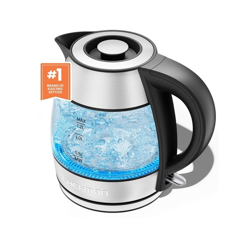Chefman Rapid Boil Glass Kettle