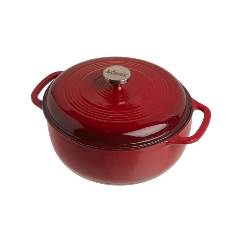 Lodge 6 Quart Enameled Cast Iron Dutch Oven