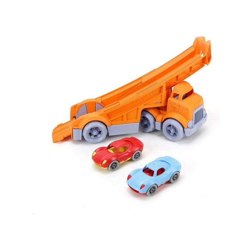Green Toys Racing Truck w/ 2 Racers