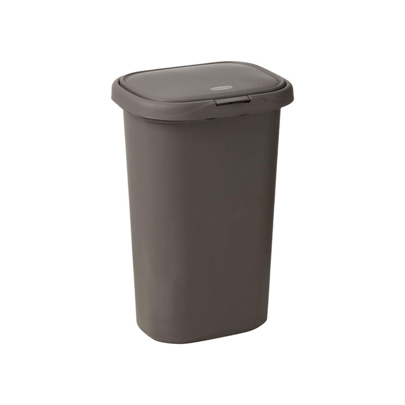 Rubbermaid Spring Top Kitchen Bathroom Trash Can with Lid, 13 Gallon