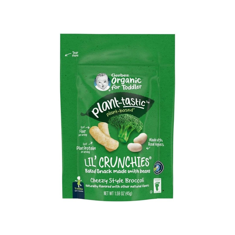 4 Bags Of Gerber Lil Crunchies Cheezy Style Broccoli Puffs