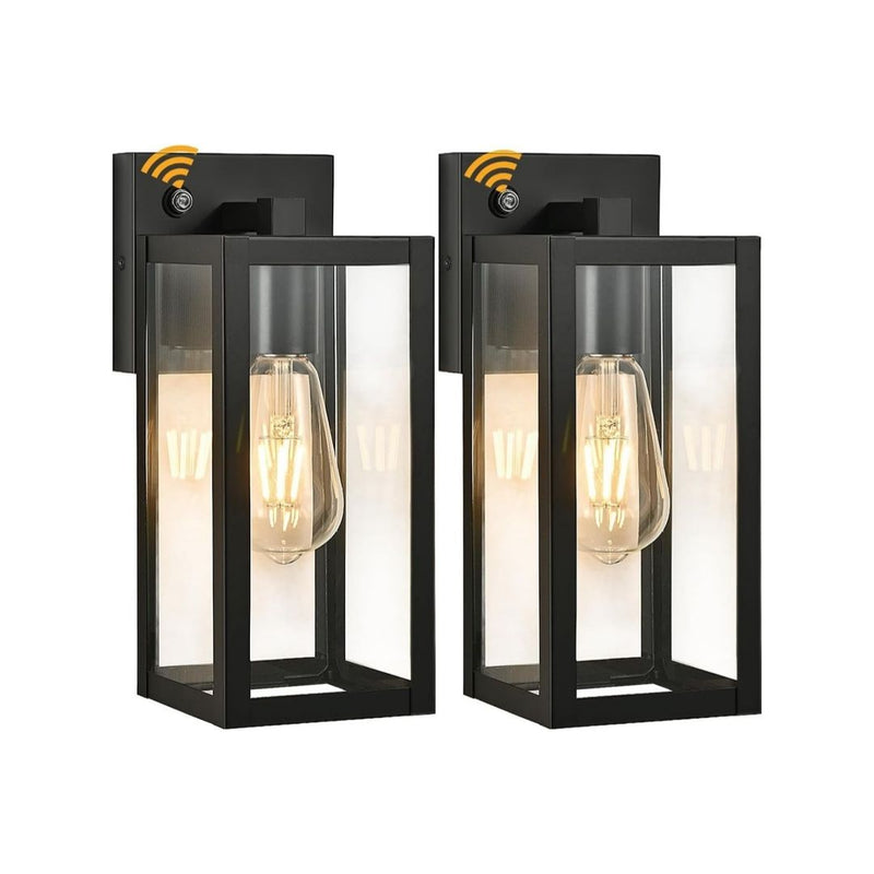 2-Pack Dusk to Dawn Outdoor Wall Lantern