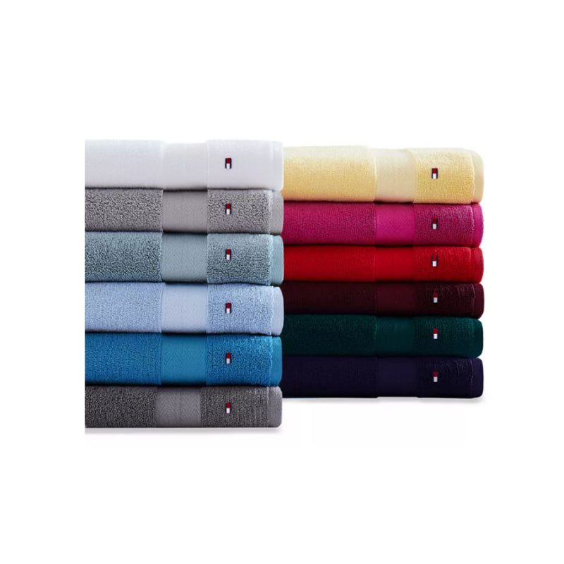 TOMMY HILFIGER Modern American Solid Cotton Towels