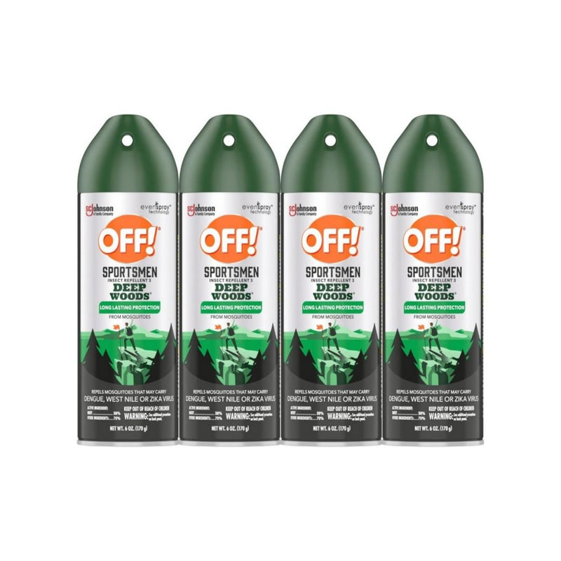 4-Count OFF! Deep Woods Sportsmen Insect Repellent Aerosol Spray