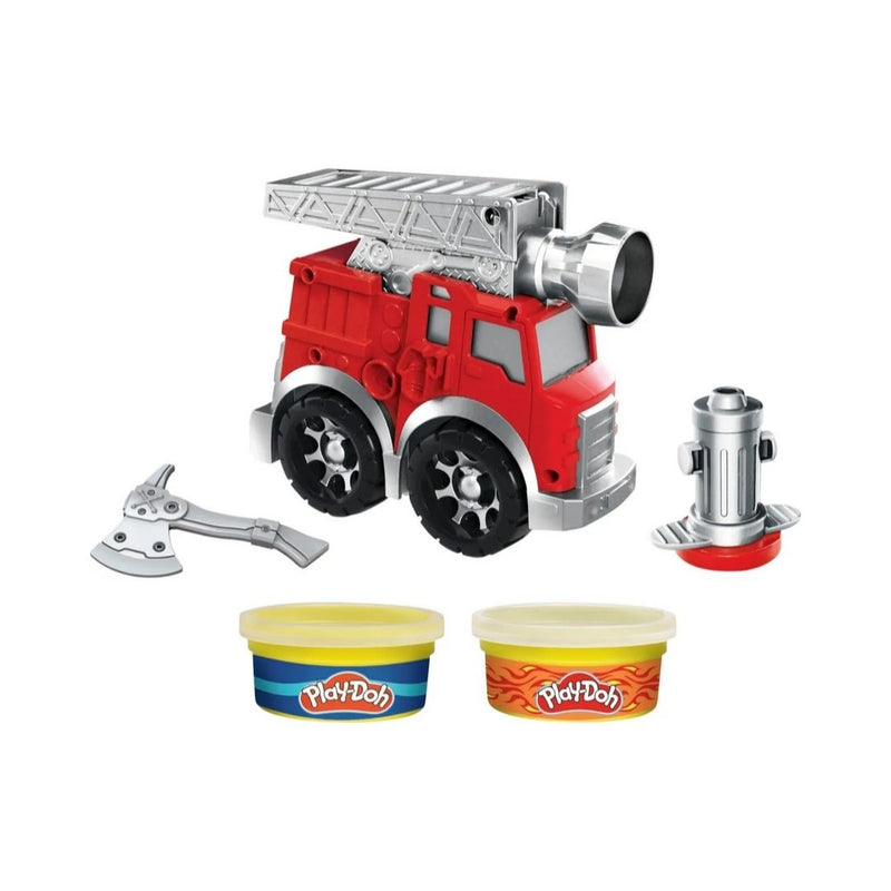 Play-Doh Wheels Fire Engine Playset with 2 Non-Toxic Modeling Compound Cans