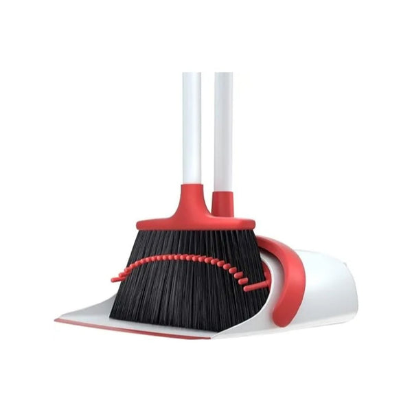 Broom and Dustpan Set with Upgraded 52-Inch Long Handle